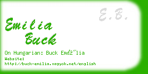 emilia buck business card